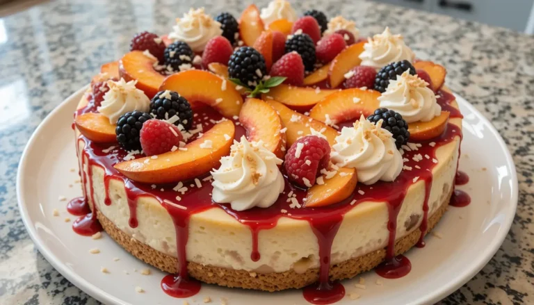 Peach Cheesecake