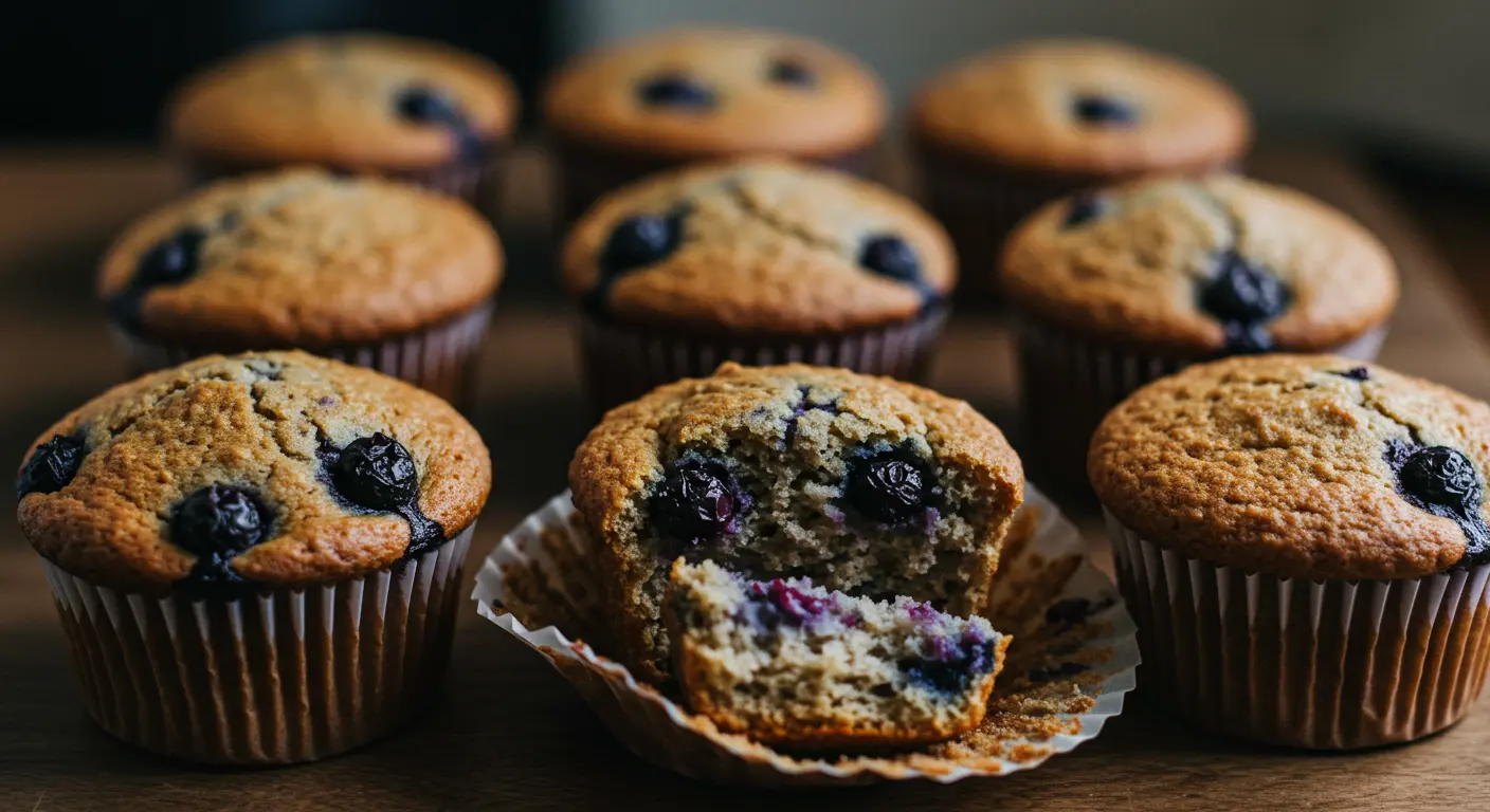 vegan blueberry muffins