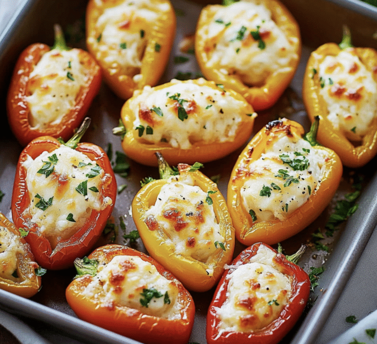 Cream Cheese Stuffed Mini Peppers