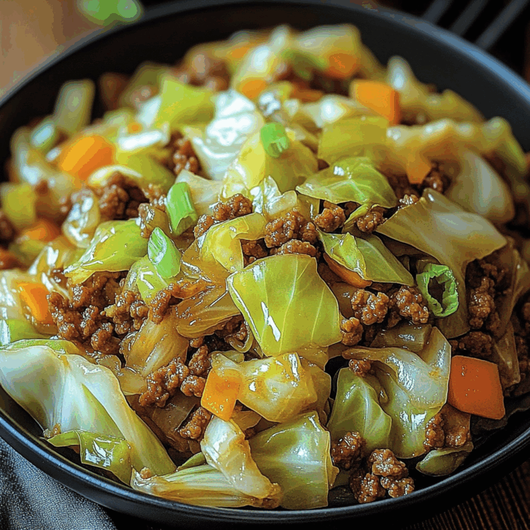 Chinese Ground Beef Cabbage