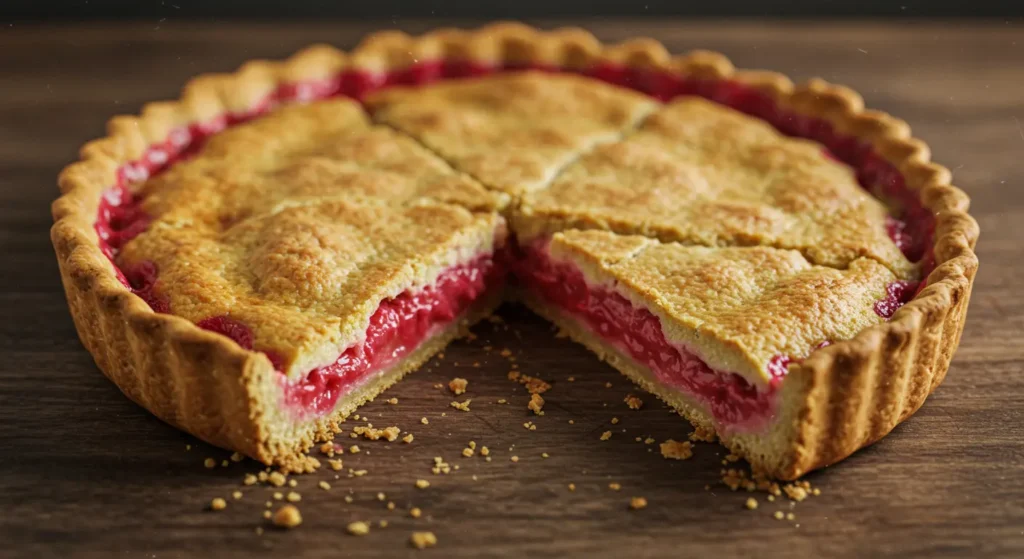 Rhubarb custard pie