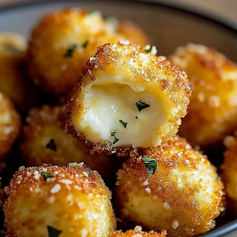 Cheesy Parmesan Mozzarella Bites served on a plate, ready to enjoy.