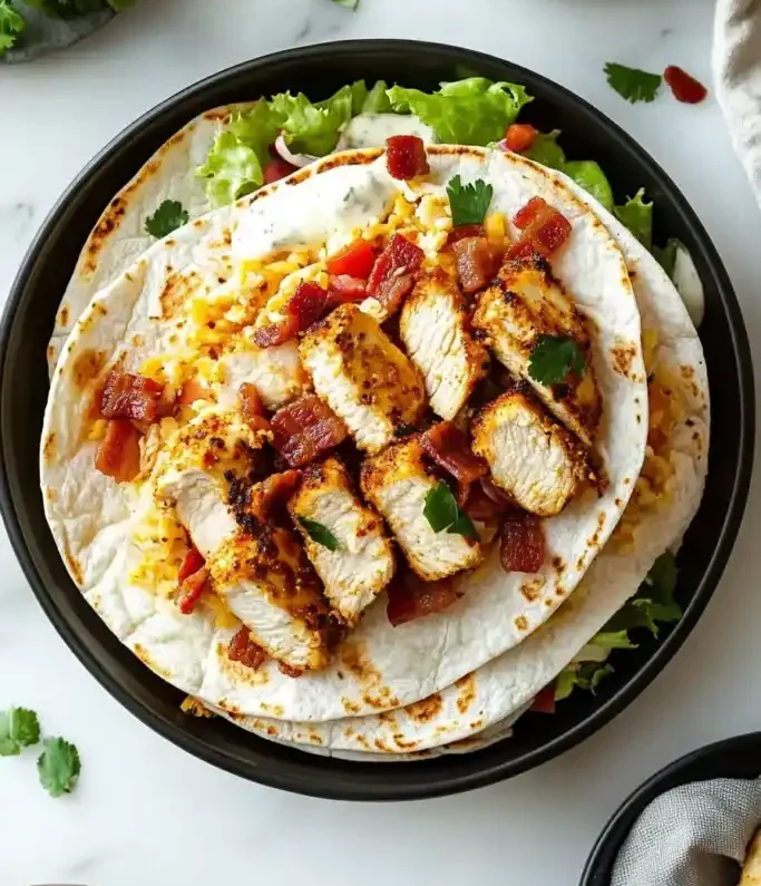 Crispy Chicken Bacon Ranch Wrap