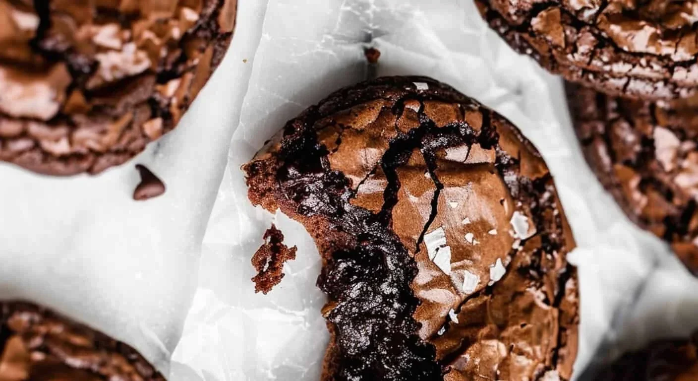 Delicious fudgy chewy browkies combining brownies and cookies