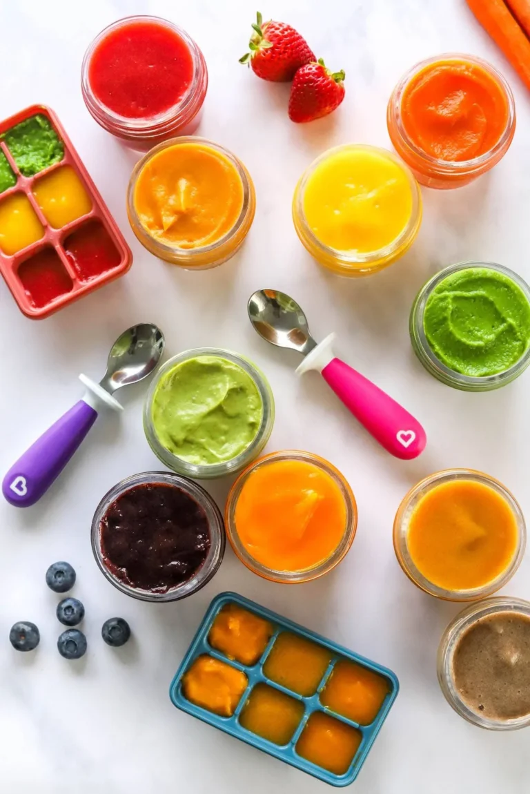 Homemade baby food purees for healthy feeding options