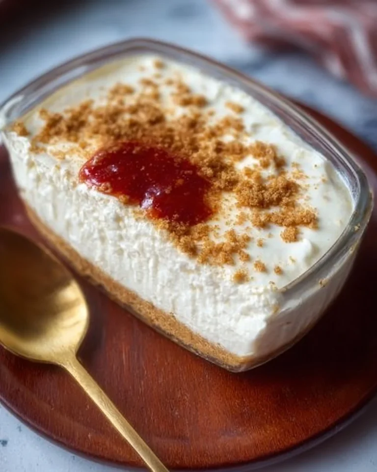 Delicious 2-Ingredient Yogurt Cheesecake served on a plate with a berry garnish.