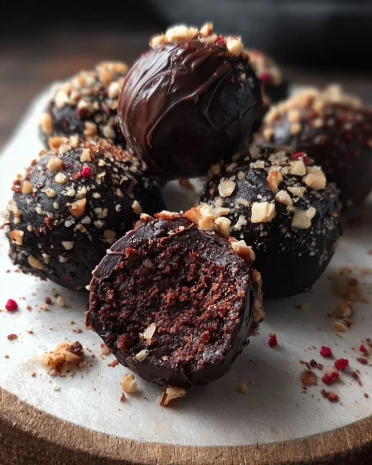 Delicious brownie balls ready to be enjoyed as a sweet treat.