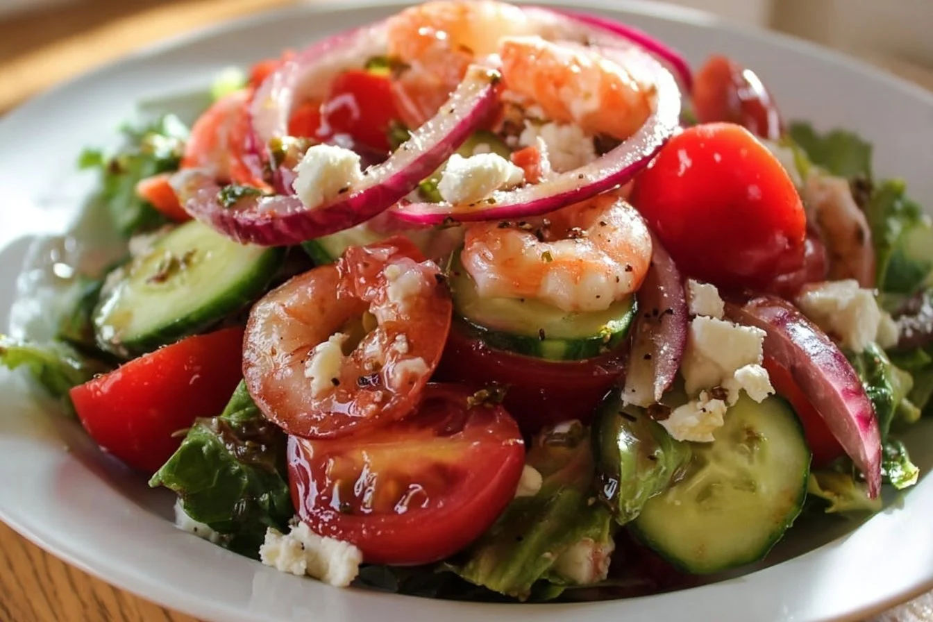 Cape Cod Salad with fresh ingredients and colorful toppings on a plate
