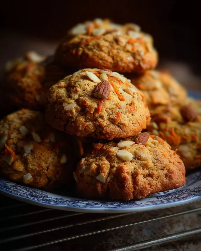 Delicious homemade carrot cake cookies with cream cheese frosting