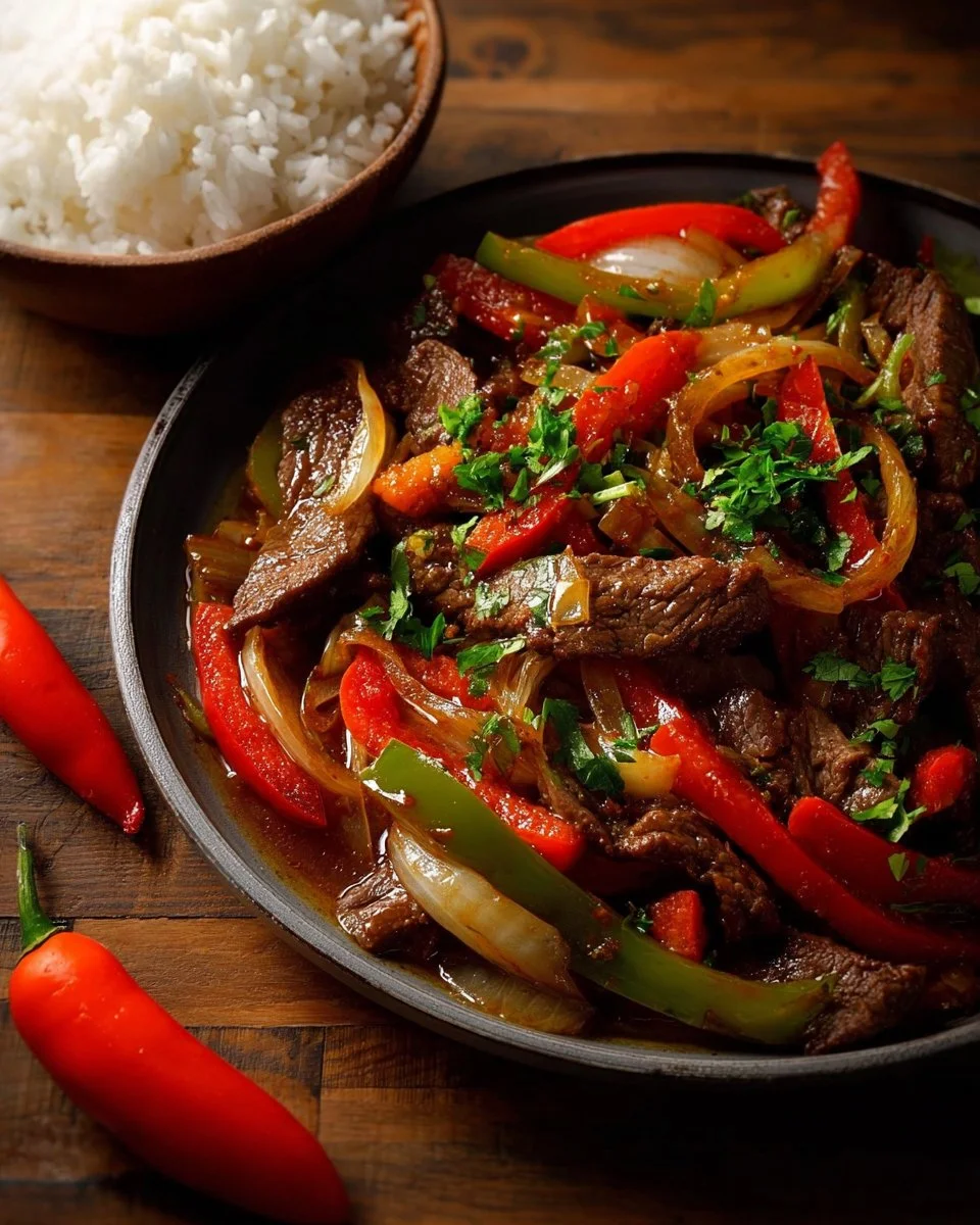 Chinese Onion Pepper Steak