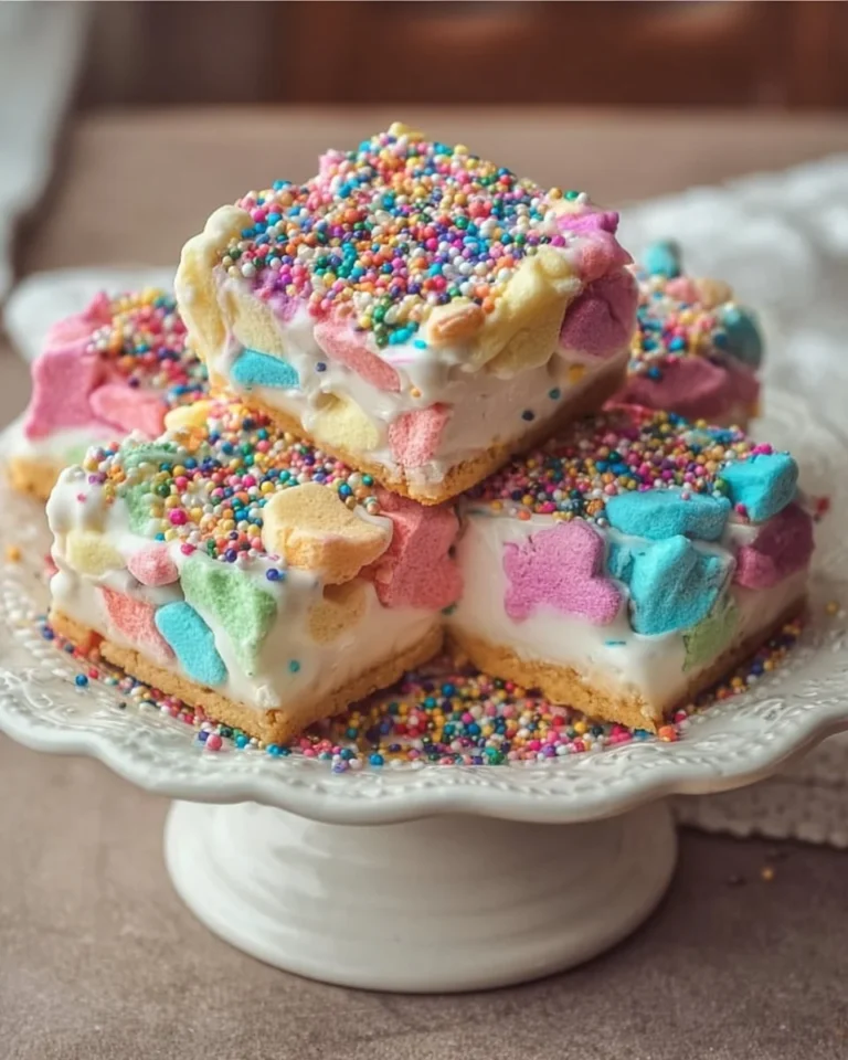 Delicious Circus Animal Cookie Lush dessert with vibrant colors and cookie toppings.