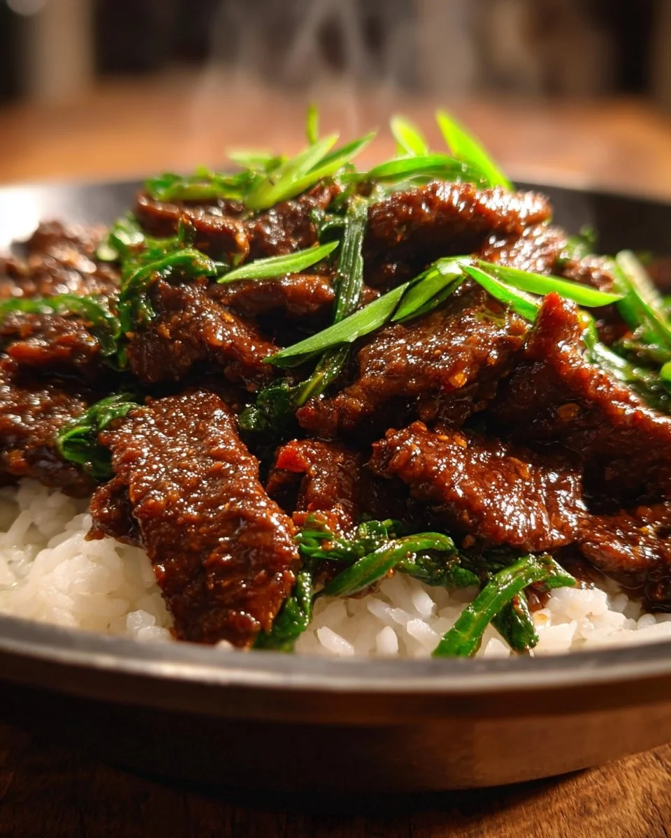 Comforting Mongolian Beef