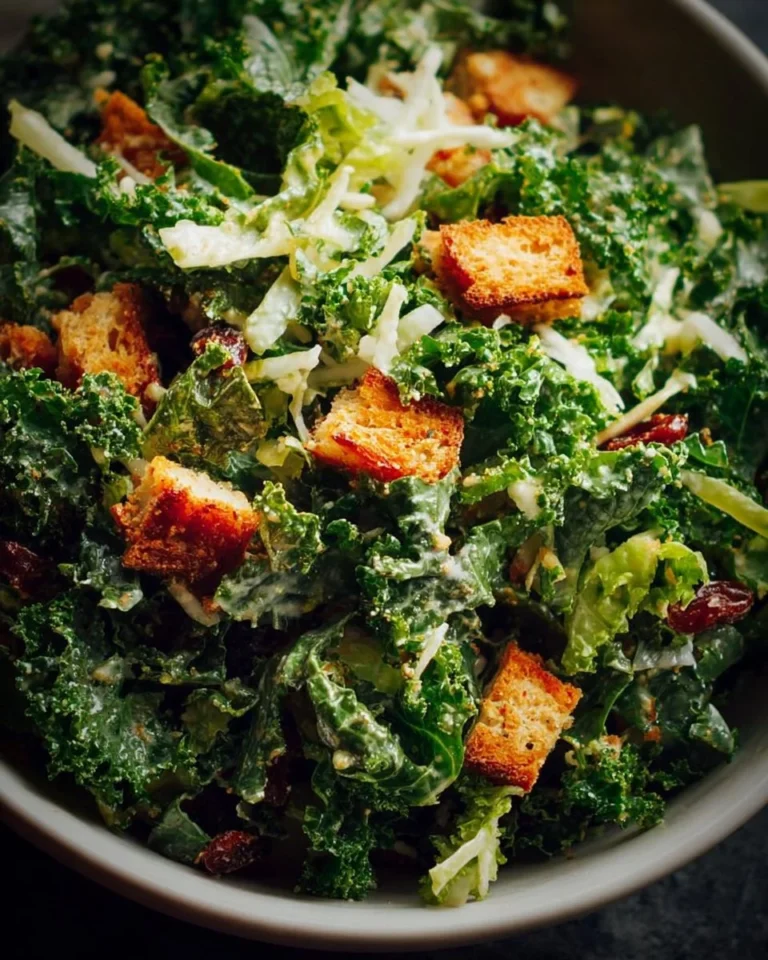 Delicious Kale Crunch Salad with fresh ingredients and a crunchy texture