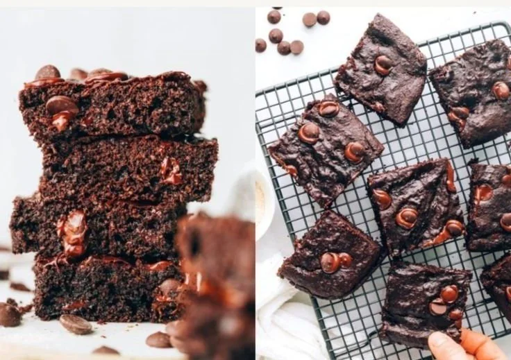 Homemade lactation brownies with healthy ingredients for nursing mothers
