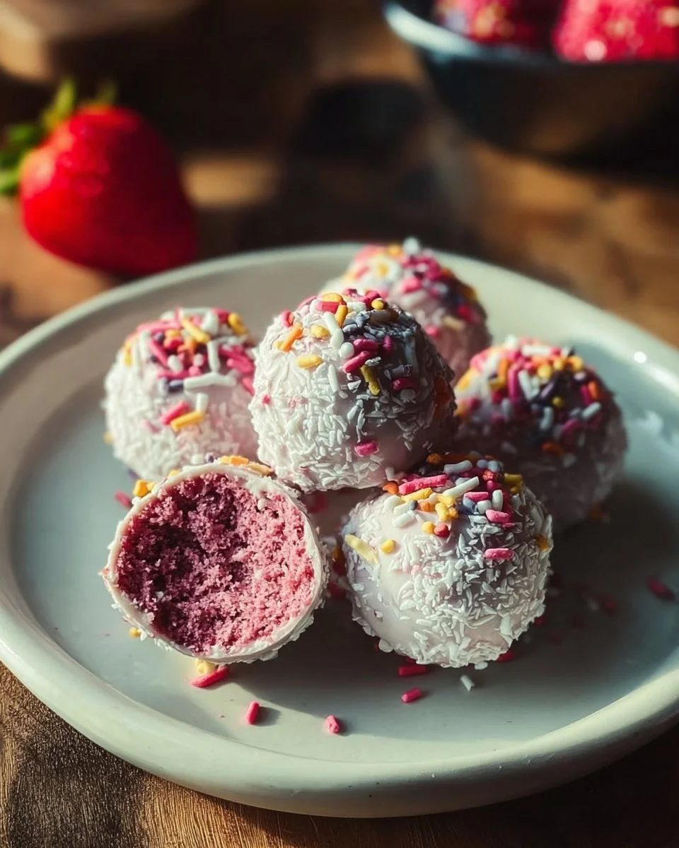 Strawberry Cake Truffles: 7 Joyful Bites of Bliss