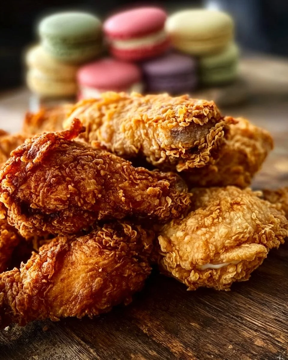 Valentine’s Day Fried Chicken & Macaron Bouquets Delight