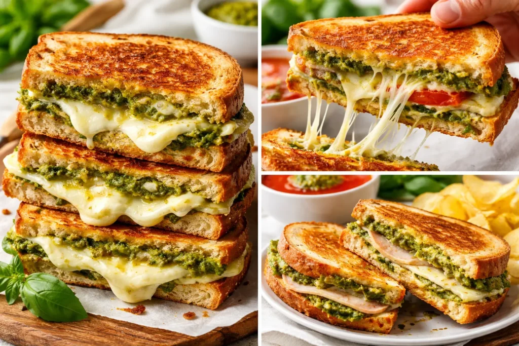 Pesto Grilled Cheese Sandwich