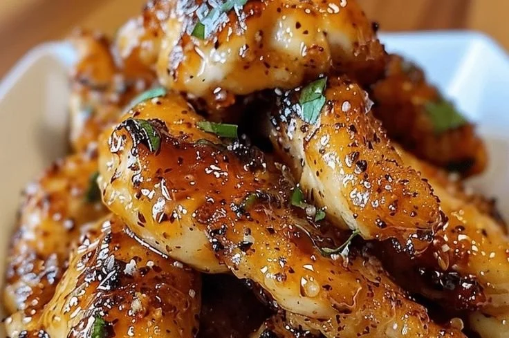 Air Fryer Honey Butter Garlic Chicken Tenders Recipe - Recipes by Janet