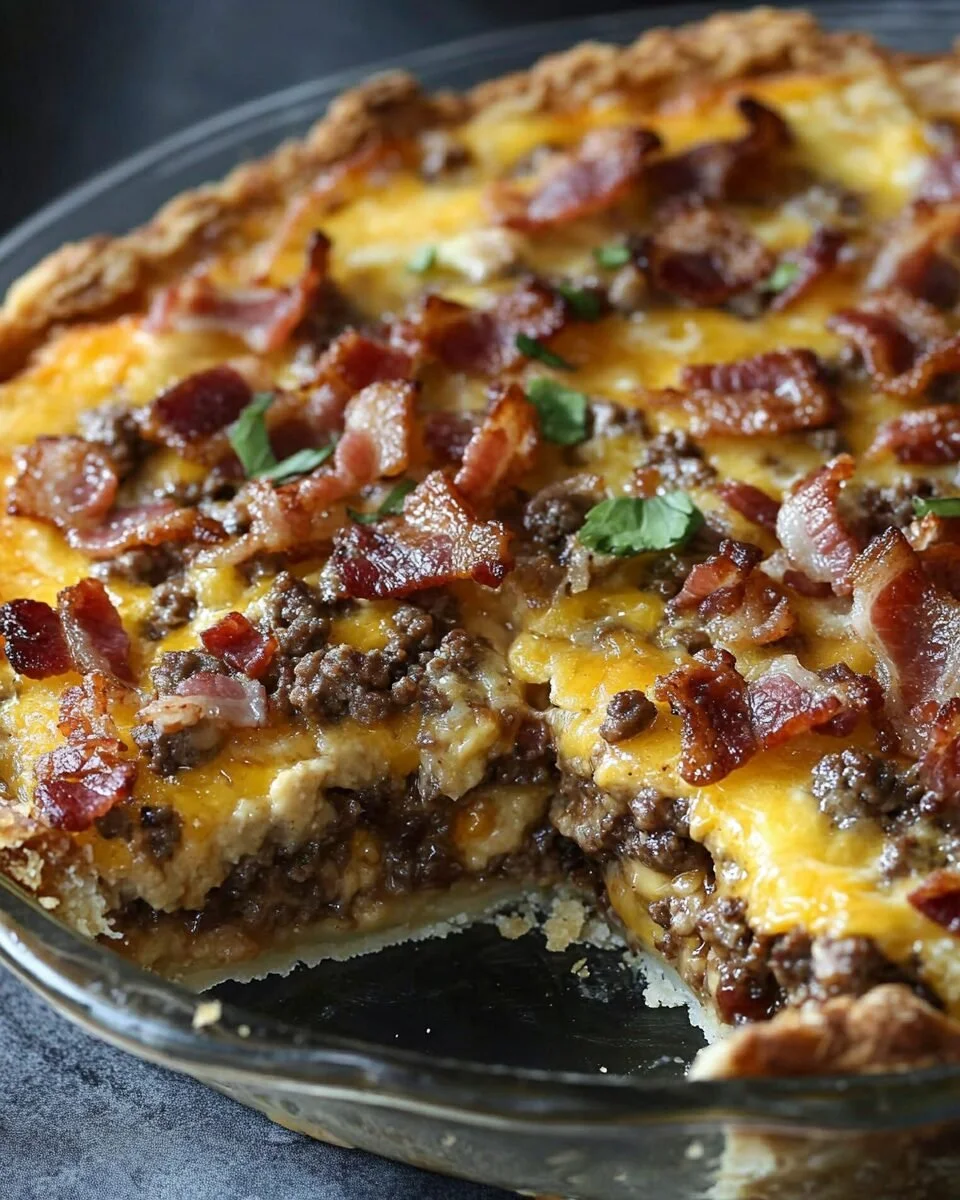 Cheesy Beef and Bacon Bake