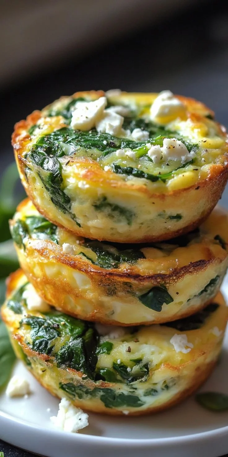 Egg Muffins with Spinach and Feta