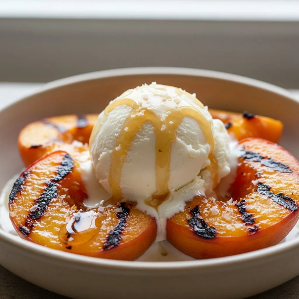 Irresistible Grilled Peaches with Brown Butter Cinnamon-Sugar Glaze