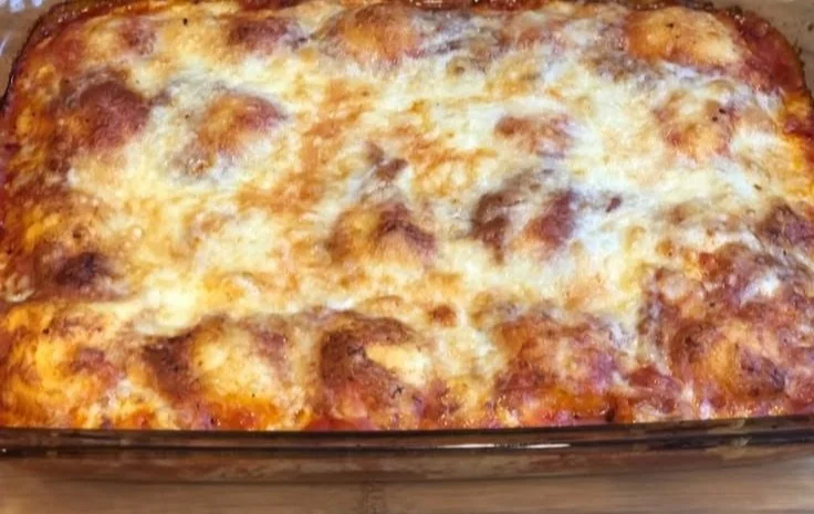 Lazy Lasagna (Cheesy Baked Ravioli)