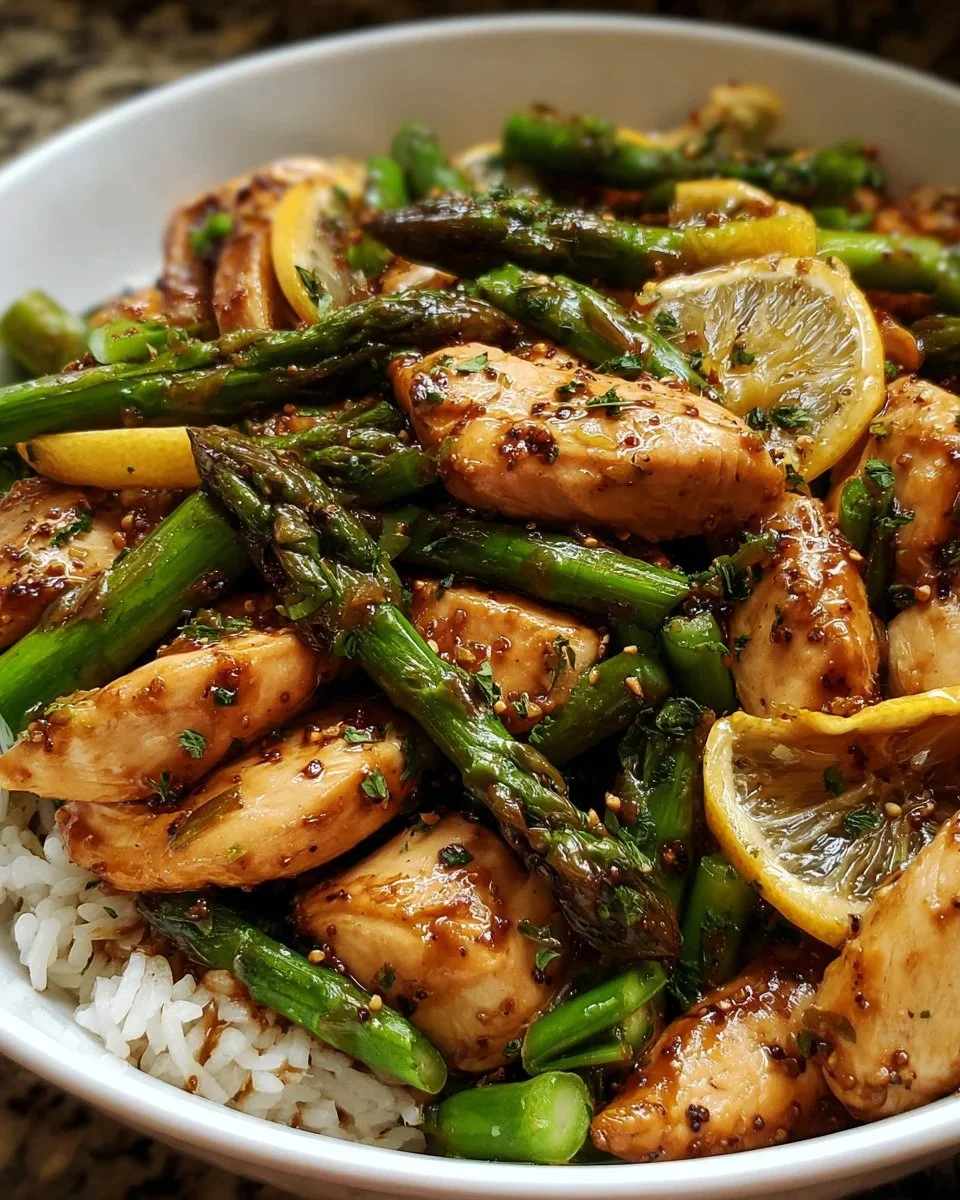 Lemon Chicken Asparagus Stir-Fry