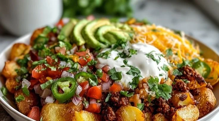 Loaded Potato Taco Bowl