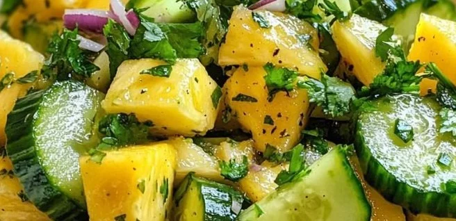 Pineapple Cucumber Salad