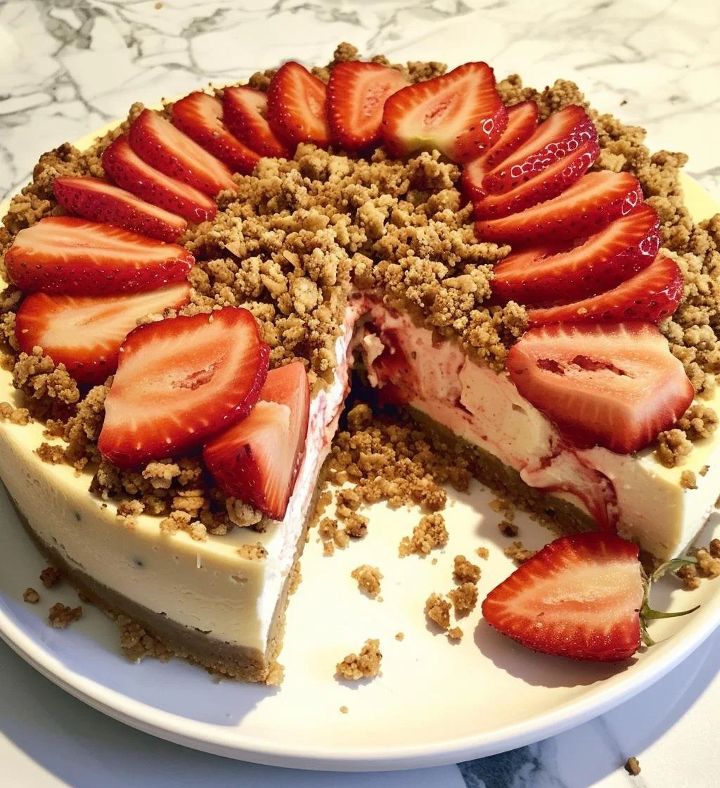 Strawberry Crumble Cheesecake: 7 Steps to Pure Bliss