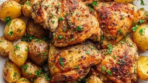 Air Fryer Chicken and Potatoes Recipe