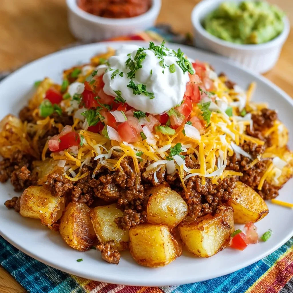 Cheesy Taco Potatoes