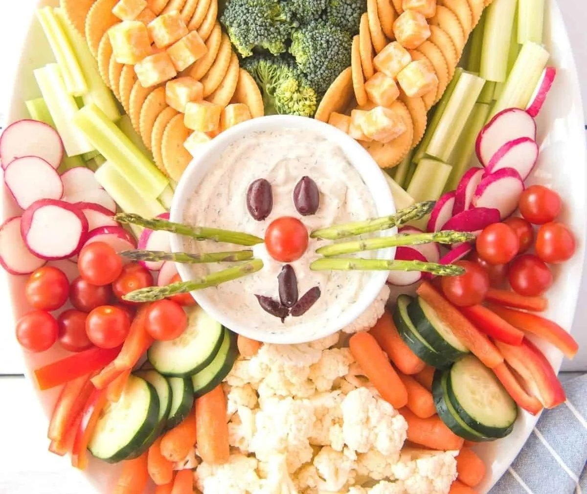 Easter Bunny Veggie Tray