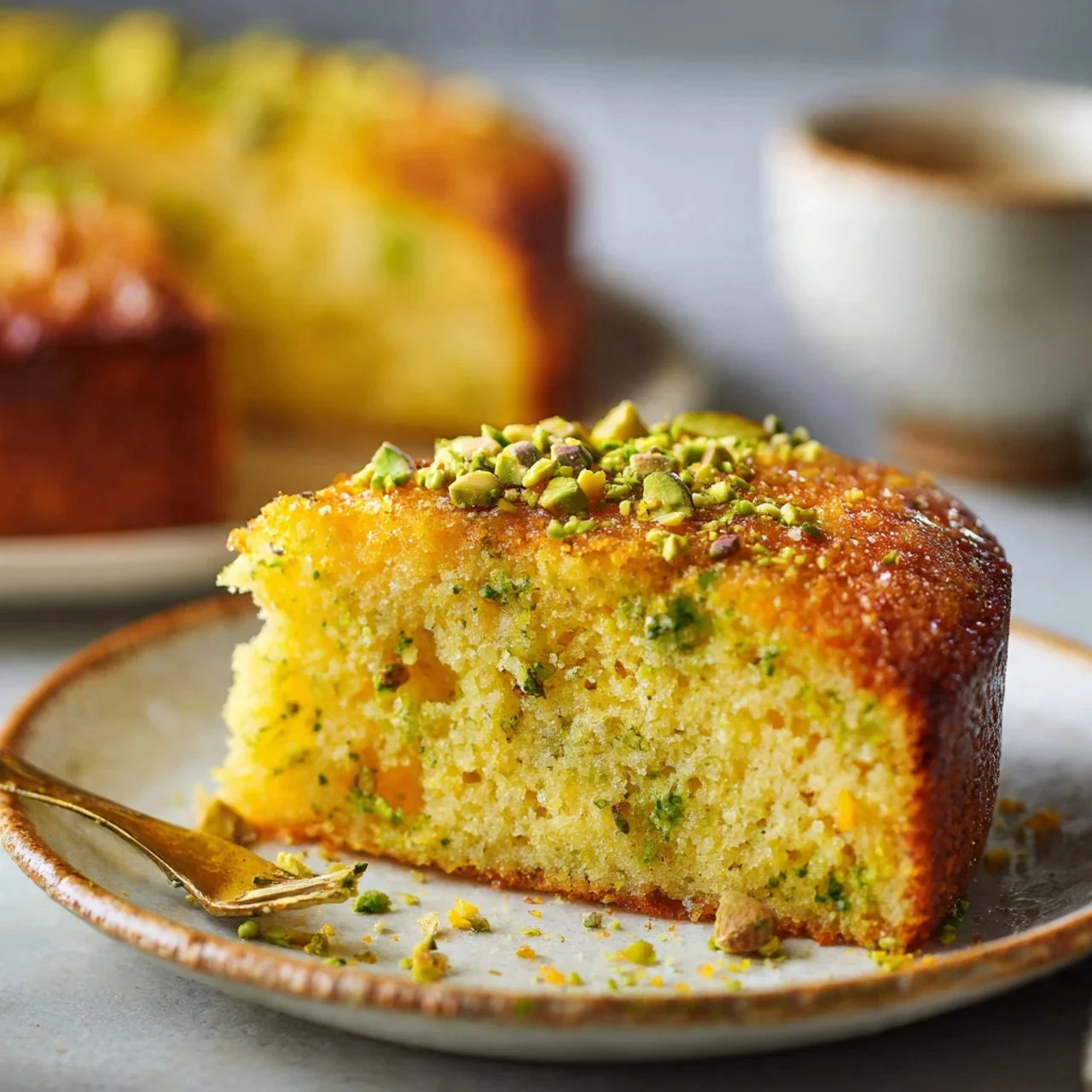 Flourless Lemon Pistachio Cake