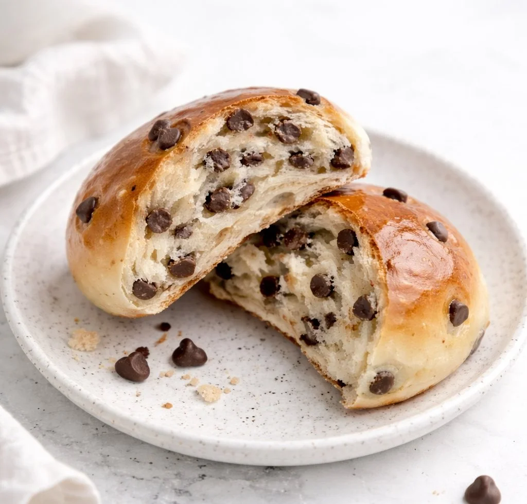 The Fluffiest Chocolate Chip Milk Buns