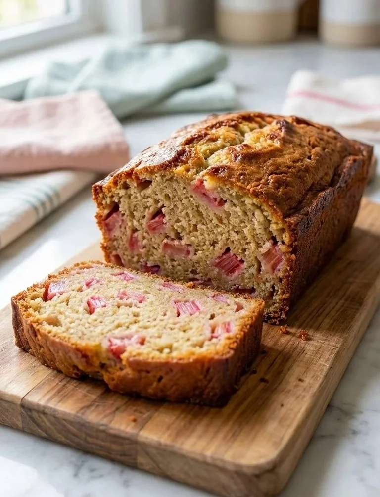 Irresistible Rhubarb Bread