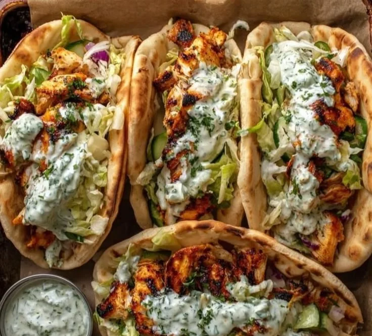 Sheet Pan Chicken Pitas