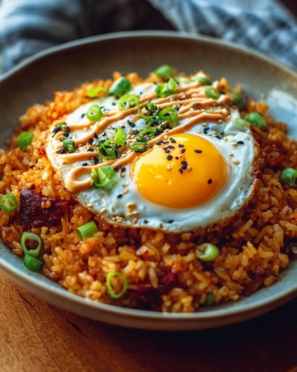 Best Kimchi Fried Rice with Gochujang Aioli