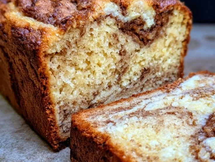 Cinnamon Roll Banana Bread