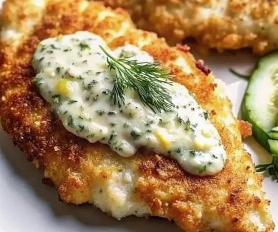 Crispy Dill Pickle Parmesan Chicken
