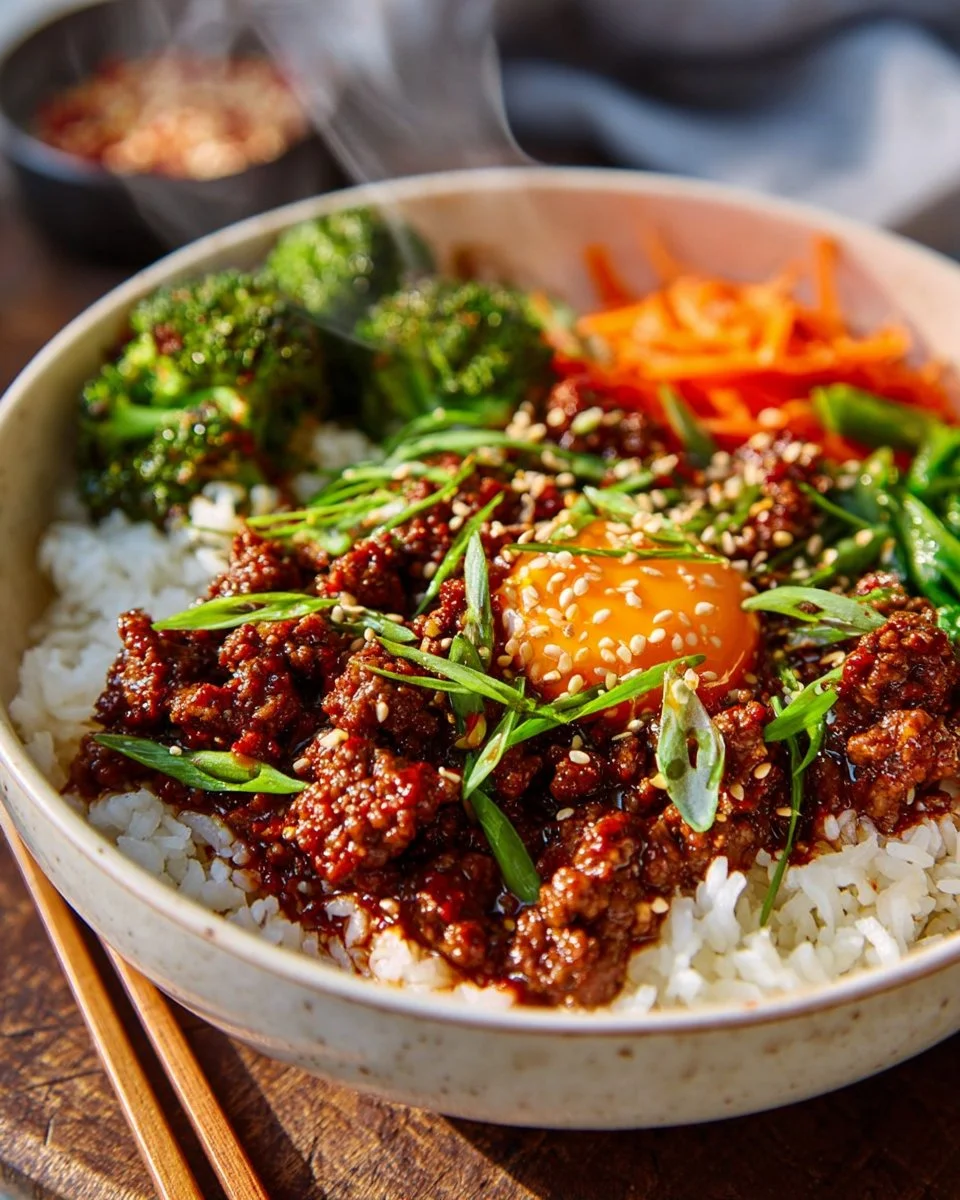 Easy Gochujang Beef Bowls