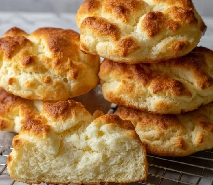 Fluffy cottage cheese cloud bread recipe for low-carb diets