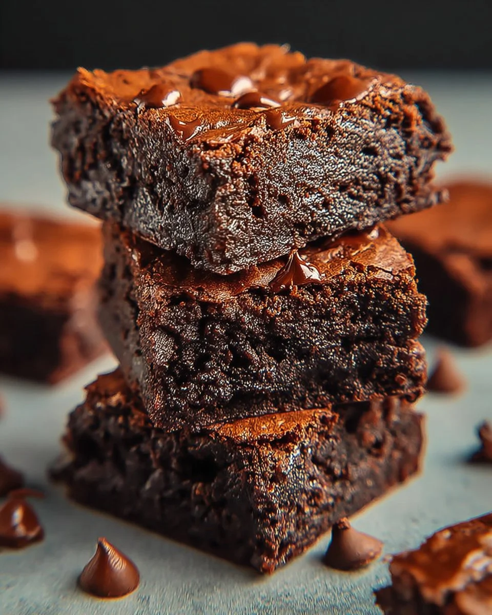 Healthy Fudgy Protein Brownies