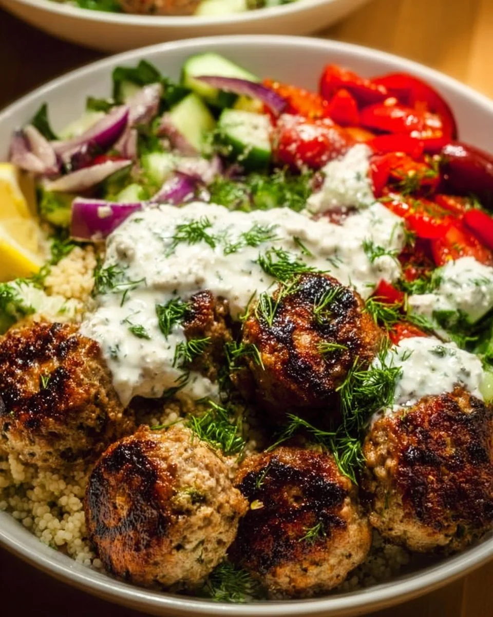 Greek Turkey Meatball Bowls: The Ultimate Mediterranean Dinner