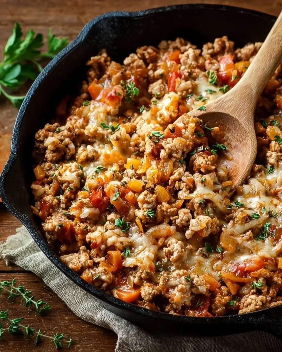 Ground Turkey Skillet Casserole