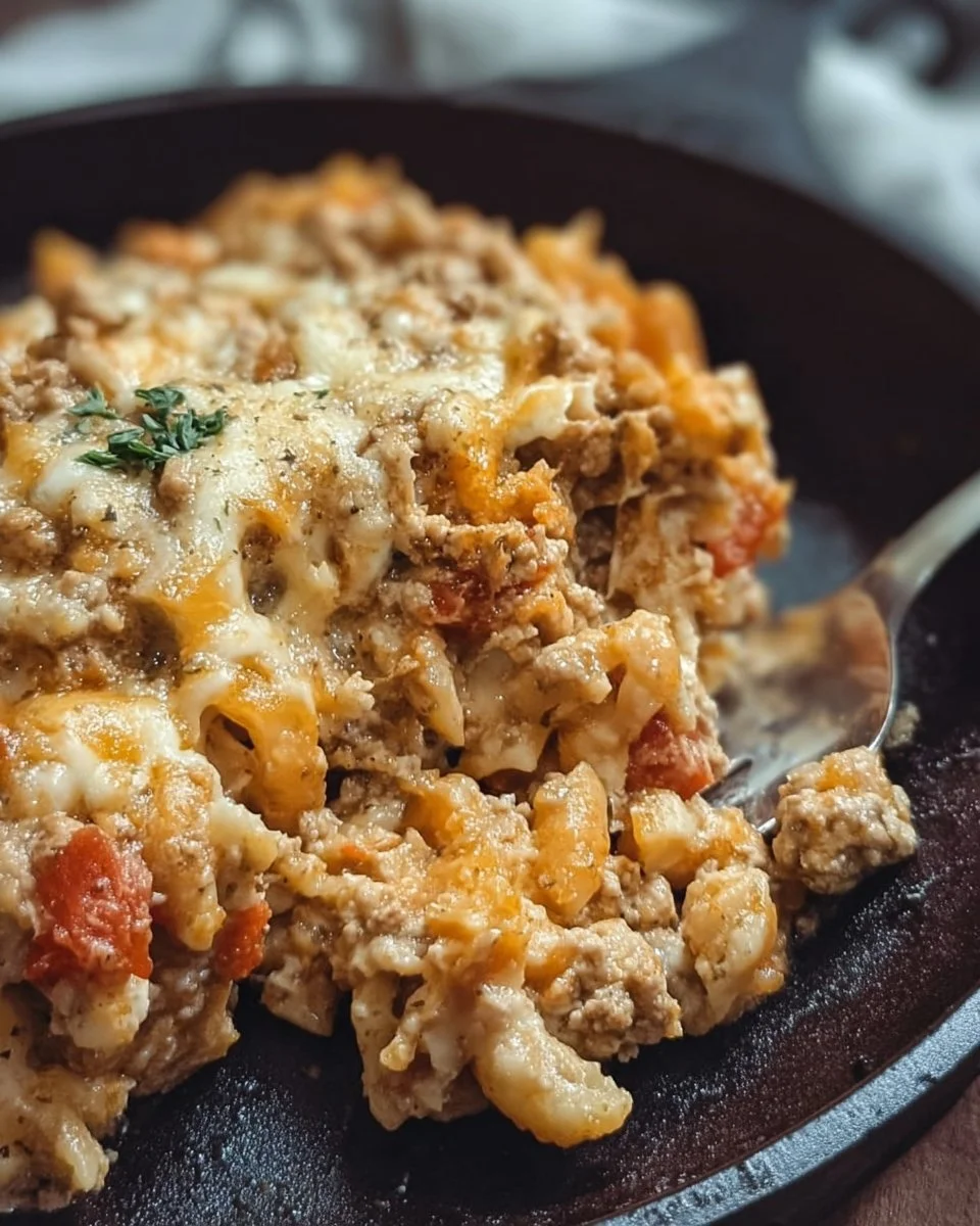 Ground Turkey Skillet Casserole