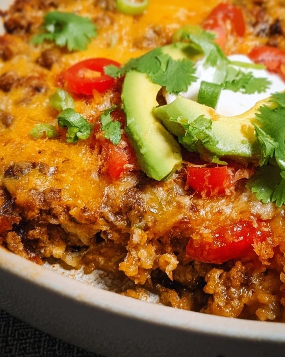 Ground Turkey Taco Casserole