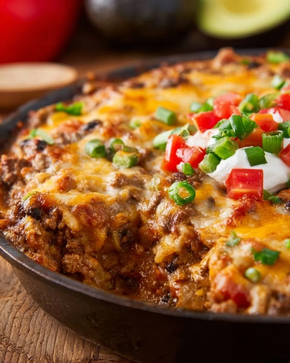 Ground Turkey Taco Casserole