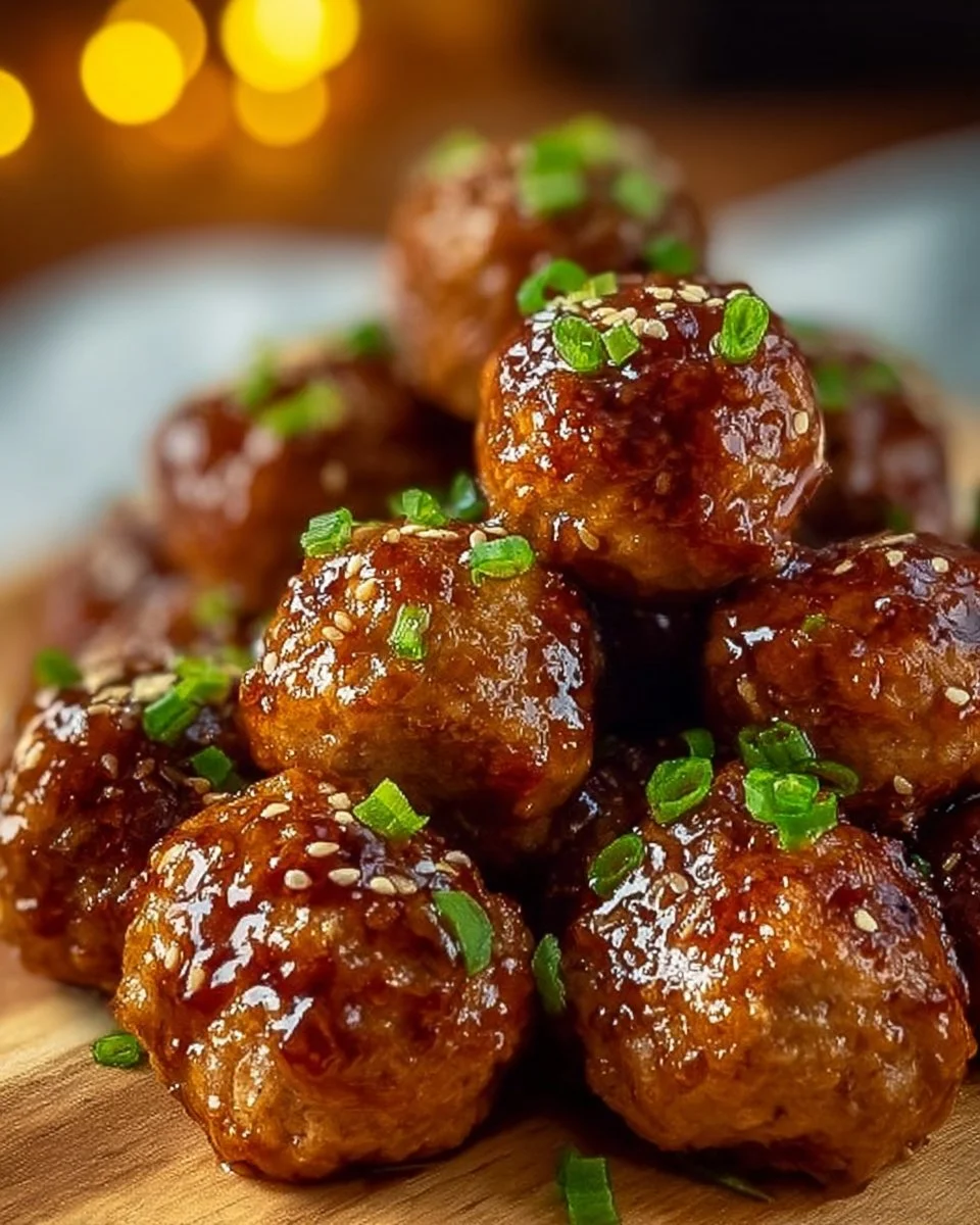 Honey Garlic Turkey Meatballs