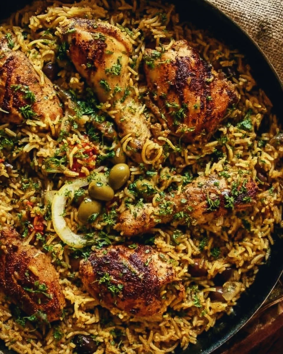 One Pan Mediterranean Chicken And Rice
